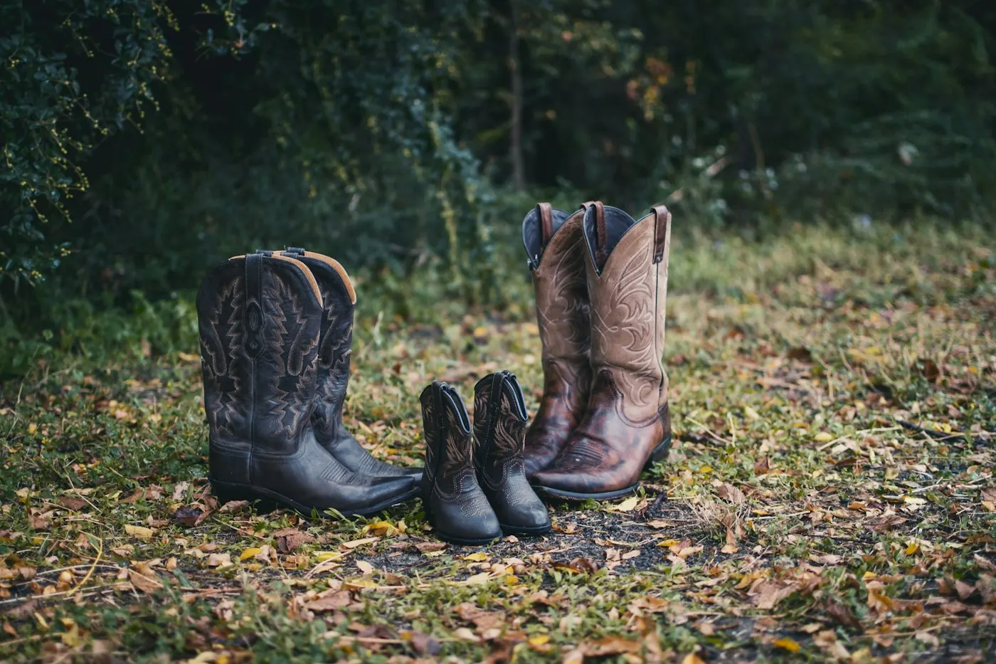 Des bottes de cowboy en cuir